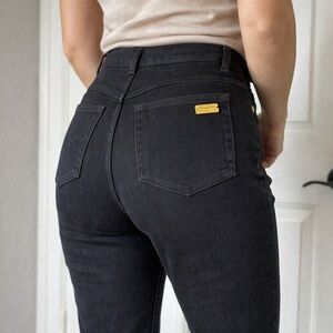 VTG St. John Signature Jeans Cotton Lycra Black High Waisted Skinny Jean Sz 6